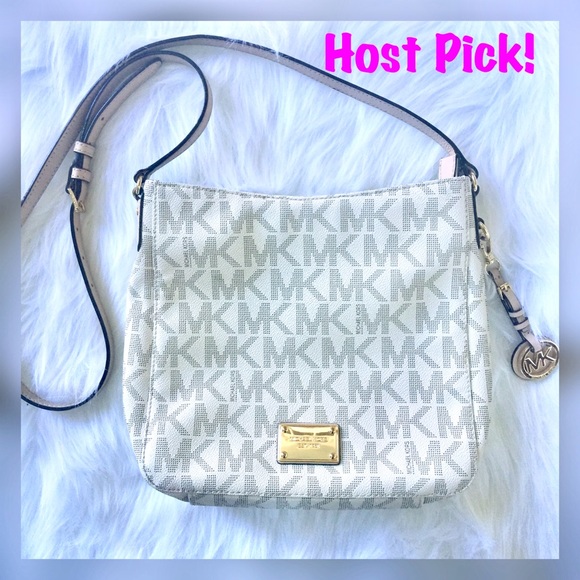 Michael Kors Handbags - Michael Kors Signature Shoulder Bag (Vanilla)